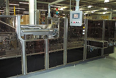 Marker flow on the clip conveyor can be directed to the cartoner. Flow automatically reverts to the bulk system in case of a car