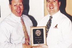 Jack Mazur (left) and Matt Brennecke, both regional sales managers of All-Fill, Inc. (Exton, PA), have received 'Salesman of the