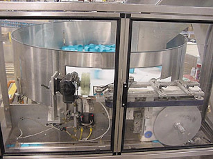 Unilever's revamped overcap sortation and orientation system smooths out what had been a jam-laden setup.