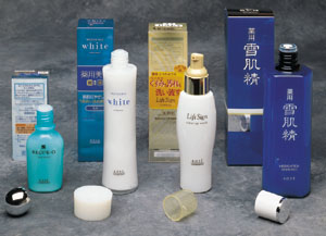 Shown above are just a few of the shapes and sizes filled routinely on Kos?'s versatile bottling line.