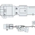 This drawing shows the U-shaped aseptic filling line from beginning to end.