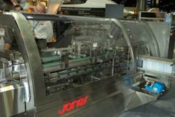 R.A. Jones' CMV2 vertical cartoner has a 15-min, almost toolless, changeover.