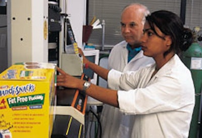Student internships can be used to help train potential employees, as in this Kraft packaging laboratory.