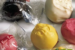 Crown Candy's new horizontal flow wrapper seals large, flat-bottomed bon bons with a seam on the bottom.
