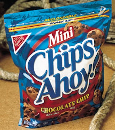 Nabisco's Mini Chips Ahoy! cookie rollout represents the company's most substantial 'initiative' into the stand-up pouch.