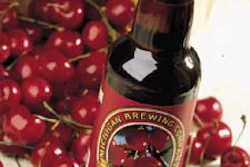 Michigan Brewing unveiled its Cherry Creek brand in plastic at the Traverse City Cherry Festival.
