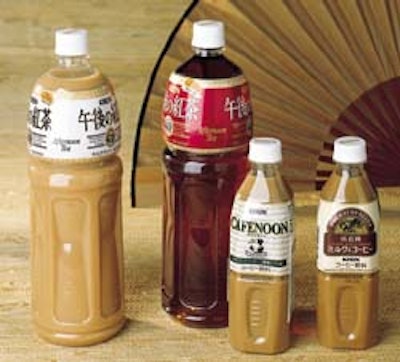 Kirin markets both 500-mL and 1?-L bottles of teas, milk teas and milk coffees, but Nihon Canpack fills only the 500-mL bottles