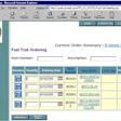 On the Fast Trak: Color photos and product descriptions simplify cap ordering.