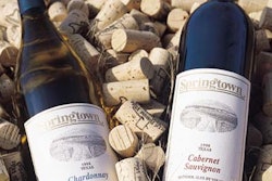 Buena Vida's redesigned pressure-sensitive label (above) has a cleaner look than its previous glue-applied label. The winery's n