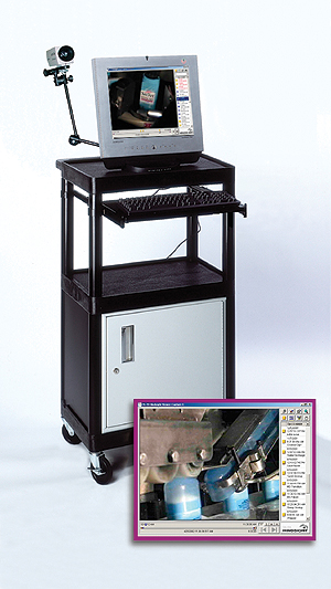 Using the 20/20 Hindsight system, a P&G packaging line operator can troubleshoot a problem by viewing video footage in slow moti