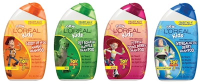 MOVIE INTRODUCTION. To coincide with the release of the feature film Toy Story III, L'Oreal introduced a line of kids shampoo be