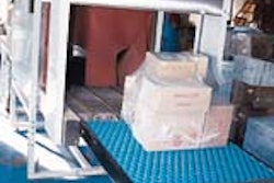 In the shipping area at Sassy Baby (below), a worker loads packs into a shrink bundling system. When the order emerges from the