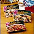 A proprietary film lamination allows consumers to easily peel the lidding material from the tray, without fiber tear. The tray/l
