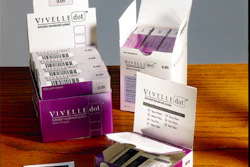 Vivelle-Dot patches are heat-sealed in individual pouches. Pouches are packed into individual folding cartons, visible to the ri