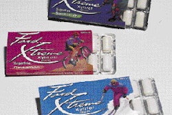 Ford Xtreme gum is packaged in blister packs that retain freshness, while graphics denote it as a ?functional? gum.