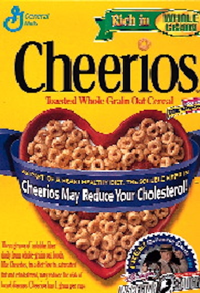 Products such as these General Mills cereals may state a new health claim on its boxes.