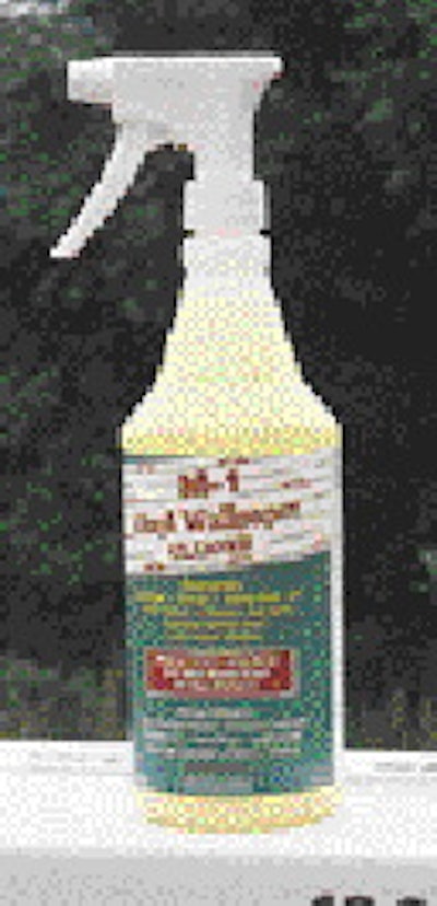 The filler handles viscous product such as this wallpaper cleaning fluid