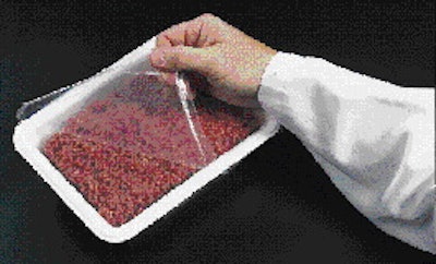 Ground beef, like this retail package, may soon be treated with irradiation for safety. One major supplier, IBP, may use irradia