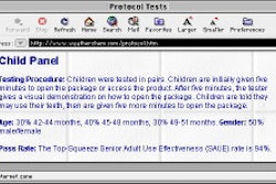Ease of navigation makes quick work of evaluating stretch wrapping equipment at Orion?s site (above). Actual test protocols used