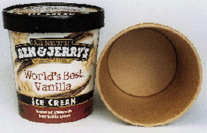 ben jerry s switches to unbleached board packaging world rebranding