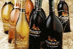 The Ernest & Julio brand takes an hourglass shape in two sizes (right). For Gossamer Bay (below left) only the 1.5-L bottle has