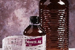 The first PEN bottle of Pulmotil AC to reach the marketplace was the 250-mL size, shown here with its extended text label. The l