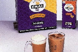 The product, used to make a tea latte, is packaged in 32-oz aseptic bricks for retail sale and 6-L bag-in-box aseptic containers