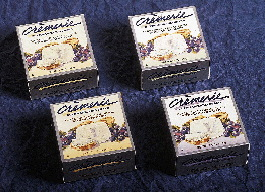 Colors differentiate each variety in Kraft?s line of flavored cream cheese (left). Prior to the redesign, consumers found it ha