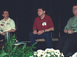 Machinery builders listened to this panel explaining what manufacturers want in training to accompany machine or line purchases: