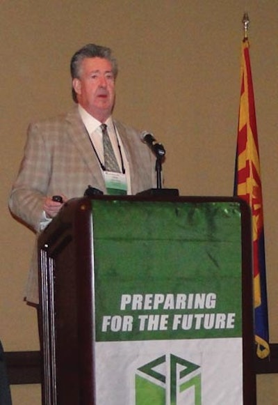 Contract Packaging Association President John Riley updated members on current Contract Packaging Association initiatives at the