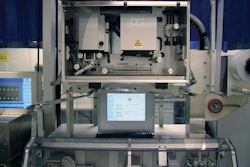 ONE FOR TWO. This digital printer (above) replaces two former machines and produces superior print quality for contract packager