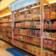 Supermarket study. The research involving a test display and floor graphics fixture for General Mills cereals was conducted over