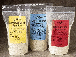 The stand-up pouch displays well in the store and differentiates Dutch-American1s breadings from cartoned product offered by the