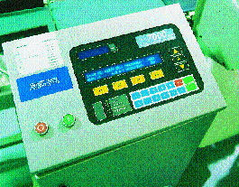 Trays loaded with Keebler?s chocolate chip cookies are conveyed through the metal detector and onto the platform of the checkwei