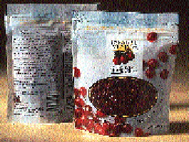 Seven-color gravure printing and designer graphics give the Decas pouch an upscale look