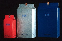 These mock-ups of the Superga package were photographed without the label that describes the style, size and color of shoe.