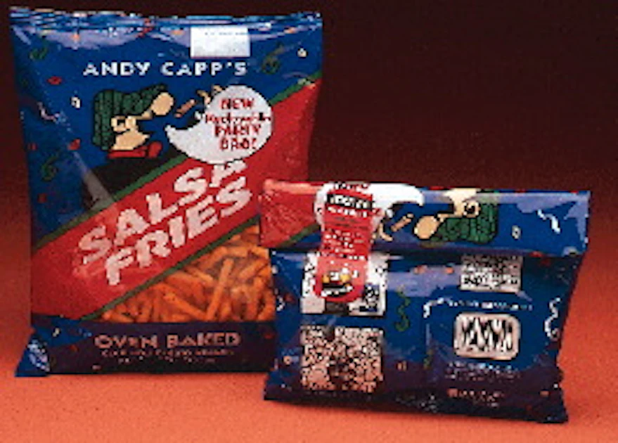 Andy Packaging Reclosable label puts Andy Capp's into party size | Packaging World