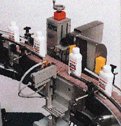 A single camera on a packaging line can be used to identify proper lot and expiration dates on a labeled container. Inspection