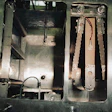 The sterile bath for the lidding material, shown here with the door open, is normally filled with a water solution that?s 35% H2