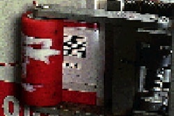 A stepper-driven corner labeler (above) uses a pneumatic tamping mechanism to apply a preprinted bar-code label that?s rolled ar