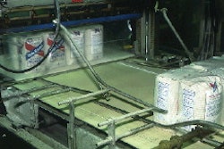 Clear film wrap (below) lets warehouse people at Savannah and at its customers?s facilities see plainly what?s inside a bundle