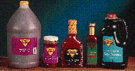 Shown here are just five of the 12 different bottles currently filled on the Yoshida line