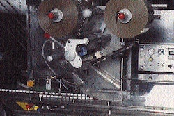 Film rolls are locked into position via quick-release levers to make changes quick. Just below the film unwind, Saputo uses an i