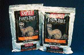 4 Easy-open and reclosable 3-lb pouch handles Kaytee?s high-fat ferret food