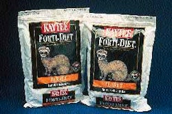 4 Easy-open and reclosable 3-lb pouch handles Kaytee?s high-fat ferret food