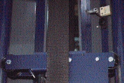 The smooth vertical movement of the stretch wrapper?s film carriage is accomplished, in no small part, by plastic rollers (shown