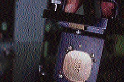 Pulsed CO2 laser delivers precisely positioned codes. Code changeovers are made by simply changing the mask (inset