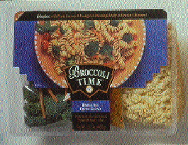 A 3? sidewall at the leading edge of the package becomes the base on which the package stands