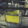 At Bandini, once a load is positioned on the turntable of the stretch wrapper (top), the top sheet is pulled out in the film fra