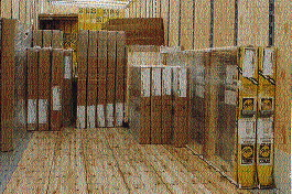 I ndividually protected and wrapped window and door units are now shipped on company trucks standing on end like books. The v